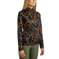 Polo de manga larga Montar estampado Haily bridle mujer Verde polvoriento Polo de manga larga Montar estampado Haily bridle mujer Verde polvoriento