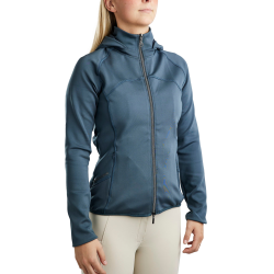 Chaqueta softshell con cremallera completa Montar MoBlair capucha desmontable cristales gun metal mujer Pizarra oscura Gris