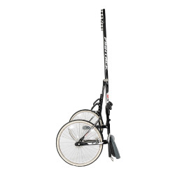 Sulky poní Finn-Tack R3 QH con varales en acero Negro