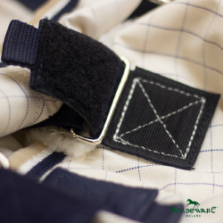 Cubre-moscas Horseware Rambo Optimo Supreme Summer Sheet Plus CarreauxMarine / gris orage / argent Motifs