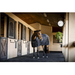 Manta de cuadra Horseware Amigo Ripstop Insulator 350g Negro / negro / plata