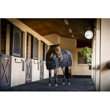 Manta de cuadra Horseware Amigo Ripstop Insulator 350g Negro / negro / plata