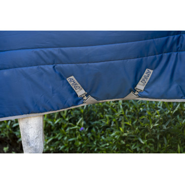 Manta de cuadra Horseware Amigo Ripstop Insulator Plus 550g Marino / gris titanio Azul marino