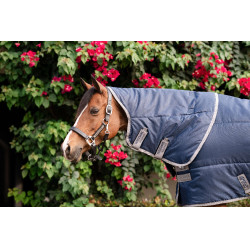 Manta de cuadra Horseware Amigo Ripstop Insulator Plus Poni 200 g Marino / gris titanio Azul marino Manta de cuadra Horseware Amigo Ripstop Insulator Plus Poni 200 g Marino / gris titanio Azul marino