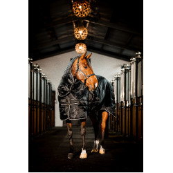 Manta de cuadra Horseware Easy-Layer Plus 400g Negro / negro / plata Manta de cuadra Horseware Easy-Layer Plus 400g Negro / negro / plata