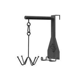 Gancho para cabezada Grooming Deluxe de 4 brazos Negro