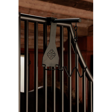 Gancho para cabezada Grooming Deluxe de 4 brazos Negro