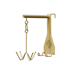 Gancho para cabezada Grooming Deluxe de 4 brazos Oro