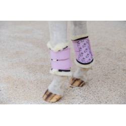 Guarniciones Turnout Kentucky borrego vegano Colección Sammy Unicornio Rosa claro