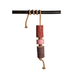 Juguete de madera relajante Grooming Deluxe con piedra de sal Juguete de madera relajante Grooming Deluxe con piedra de sal