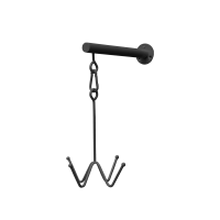 Soporte para cabezadas Grooming Deluxe de 4 brazos con fijación mural Negro Soporte para cabezadas Grooming Deluxe de 4 brazos con fijación mural Negro