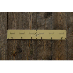 Soporte para cabezadas Grooming Deluxe con 6 ganchos y portanombres Oro