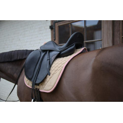 Manta de montar Kentucky Softshell Onion Quilt Dressage Beige