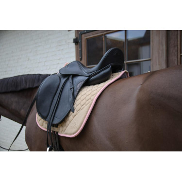 Manta de montar Kentucky Softshell Onion Quilt Dressage Beige