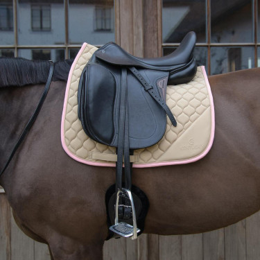 Manta de montar Kentucky Softshell Onion Quilt Dressage Beige