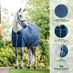 Manta de cuadra Horseware Ionic Therapy 50g Bleu imperial / argent /Marine Azul Manta de cuadra Horseware Ionic Therapy 50g Bleu imperial / argent /Marine Azul