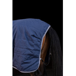 Manta de cuadra Horseware Rhino 100g Negro / gris titanio / azul clásico
