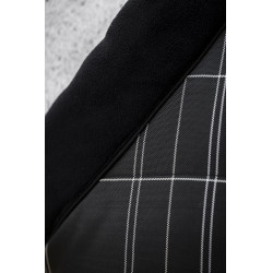 Manta de cuadra Horseware Rhino 350g VL Negro / cuadros blanco gris