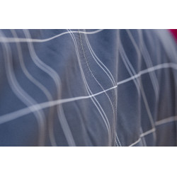 Manta de cuadra Horseware Rhino Poney 100g Negro / cuadros blanco gris