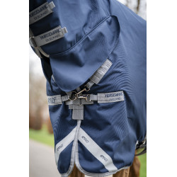 Manta Horseware Amigo 1200D Integrated Turnout 0g Marino / gris titanio / plata Azul marino