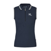 Polo sin mangas Kingsland KLNaira de malla piqué para mujer Marino Azul marino