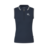 Polo sin mangas Kingsland KLNaira de malla piqué para mujer Marino