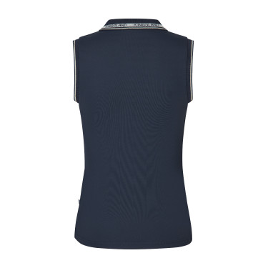 Polo sin mangas Kingsland KLNaira de malla piqué para mujer Marino Azul marino