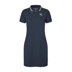 Vestido polo Kingsland KLNaira de piqué para mujer Marino Azul marino