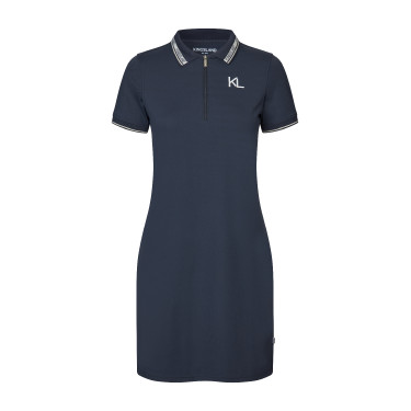 Vestido polo Kingsland KLNaira de piqué para mujer Marino Azul marino
