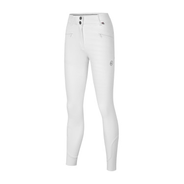 Pantalón Kingsland KLKerry sin costuras con rodilleras para mujer morfología en H Blanco