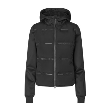 Chaqueta de equitación Kingsland EQ KL Sara híbrida para mujer Negro