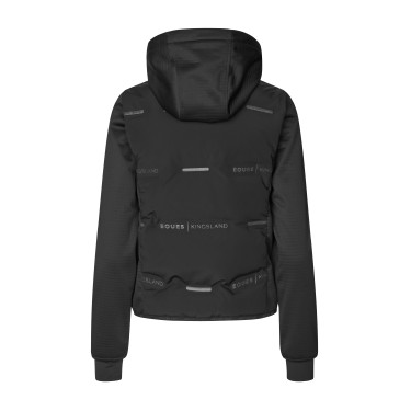 Chaqueta de equitación Kingsland EQ KL Sara híbrida para mujer Negro