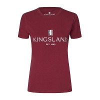 Camiseta Logo Kingsland Classic mujer Burdeos nuevo Rojo