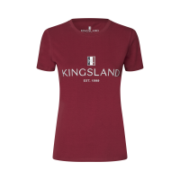 Camiseta Logo Kingsland Classic mujer Burdeos nuevo Rojo