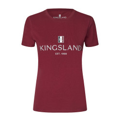 Camiseta Logo Kingsland Classic mujer Burdeos nuevo Rojo Camiseta Logo Kingsland Classic mujer Burdeos nuevo Rojo