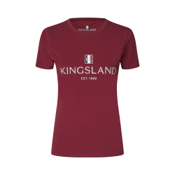 Camiseta Logo Kingsland Classic mujer Burdeos nuevo Rojo