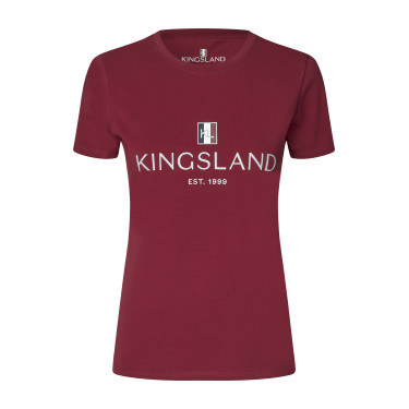 Camiseta Logo Kingsland Classic mujer Burdeos nuevo Rojo Camiseta Logo Kingsland Classic mujer Burdeos nuevo Rojo