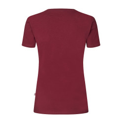 Camiseta Logo Kingsland Classic mujer Burdeos nuevo Rojo Camiseta Logo Kingsland Classic mujer Burdeos nuevo Rojo