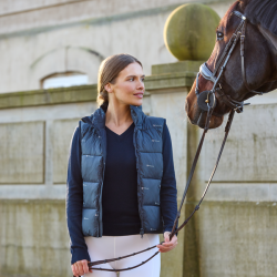 Jersey Kingsland con cuello en V Classic para mujer Marino Azul marino