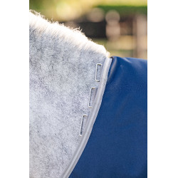 Manta Horseware Amigo 1200D Plus Poney Turnout 0g Marino / gris titanio / plata Azul marino