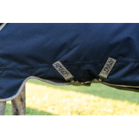 Manta Horseware Amigo 1200D Poney Turnout 0g Marino / gris titanio / plata Azul marino