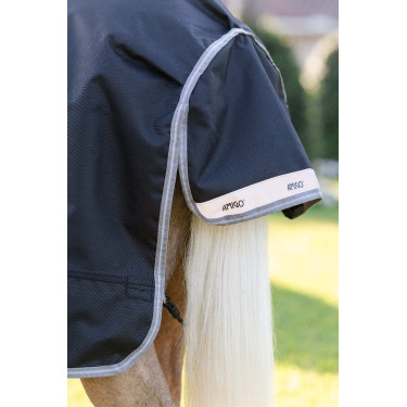 Manta Horseware Amigo 1200D Poney Turnout 0g Negro / gris titanio / plata Manta Horseware Amigo 1200D Poney Turnout 0g Negro / gris titanio / plata