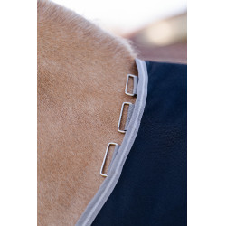 Manta Horseware Amigo 1200D Poney Turnout 50g Negro / gris titanio / plata