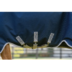 Manta Horseware Amigo 1200D Turnout 0g Marino / gris titanio / plata Azul marino