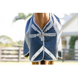 Manta Horseware Amigo 1200D Turnout 0g Marino / gris titanio / plata Azul marino