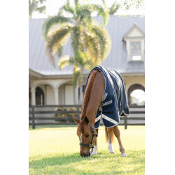 Manta Horseware Amigo 1200D Turnout 0g Marino / gris titanio / plata Azul marino