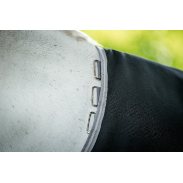 Manta Horseware Amigo 1200D Turnout 0g Negro / gris titanio / plata Manta Horseware Amigo 1200D Turnout 0g Negro / gris titanio / plata