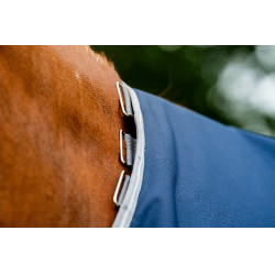 Manta Horseware Amigo 1200D Turnout 50g Marino / gris titanio / plata Azul marino