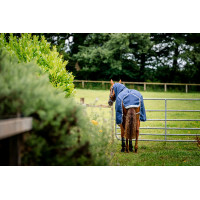 Manta Horseware Amigo 1200D Turnout Plus 50g Marino / gris titanio / plata Azul marino