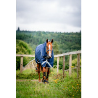 Manta Horseware Amigo 1200D Turnout Plus 50g Marino / gris titanio / plata Azul marino